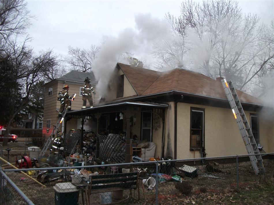 Structure Fire on Adams Street Scene